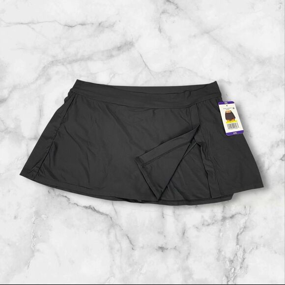 Anne Cole Womens Banded Side Slit Skirted Stretch Swim Bottom Size XXL - Picture 13 of 16